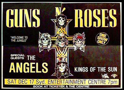 Archive – Gig review: Guns N’Roses + The Angels + Kings Of The Sun at Sydney Entertainment Centre (1988)