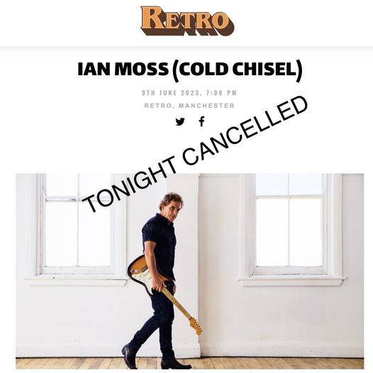 Ian Moss cancels Manchester show after being unhappy with venue